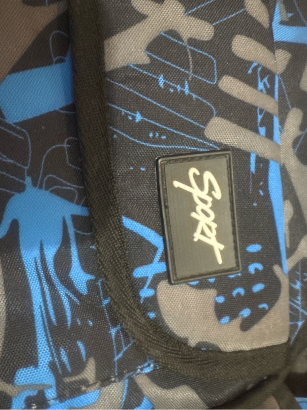 Sporto Blue and Gray boys Graphic Backpack - Picture 4 of 5